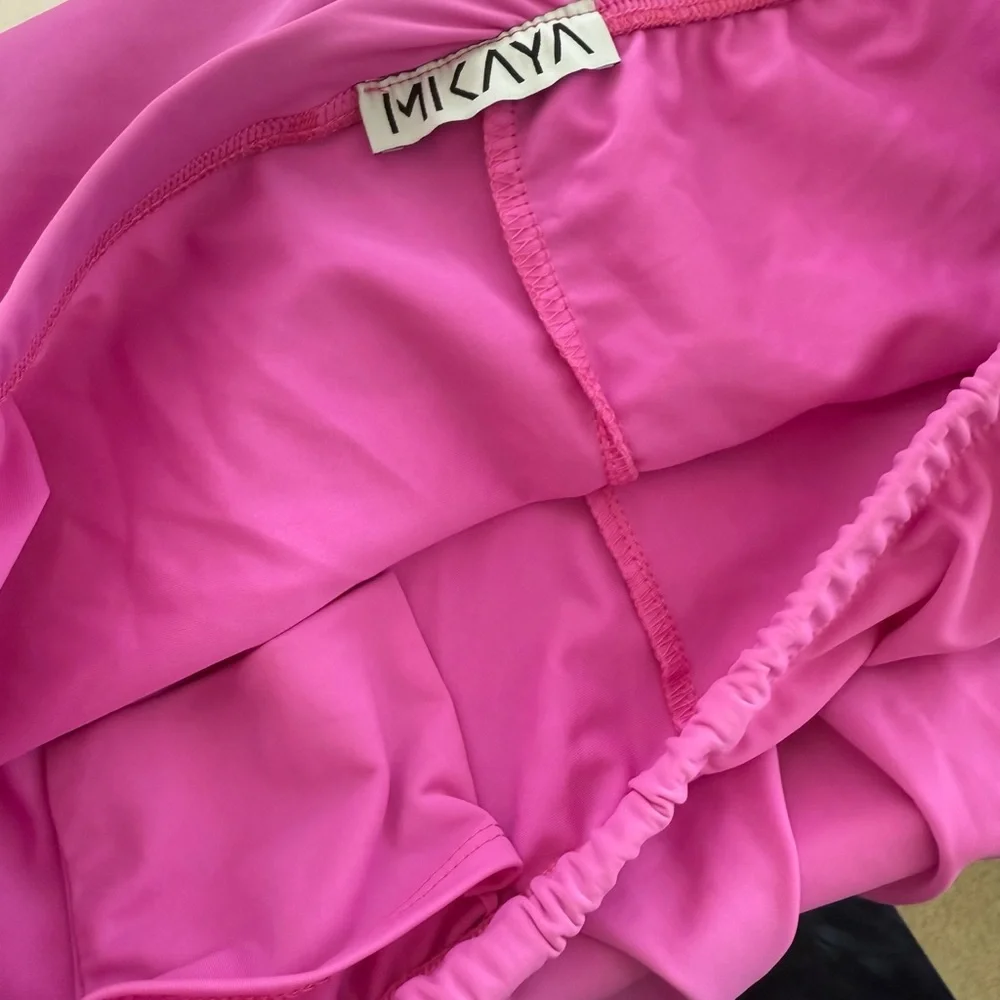 Women’s Pink Purple XL 1X Comfy Workout Athletic Modest Stretchy Leggings Skirt - Picture 8 of 10